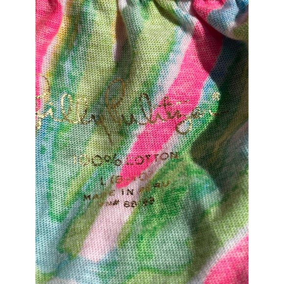 Lilly Pulitzer Girls Mini Enna Dress Royal Lime Size Large - Picture 6 of 8